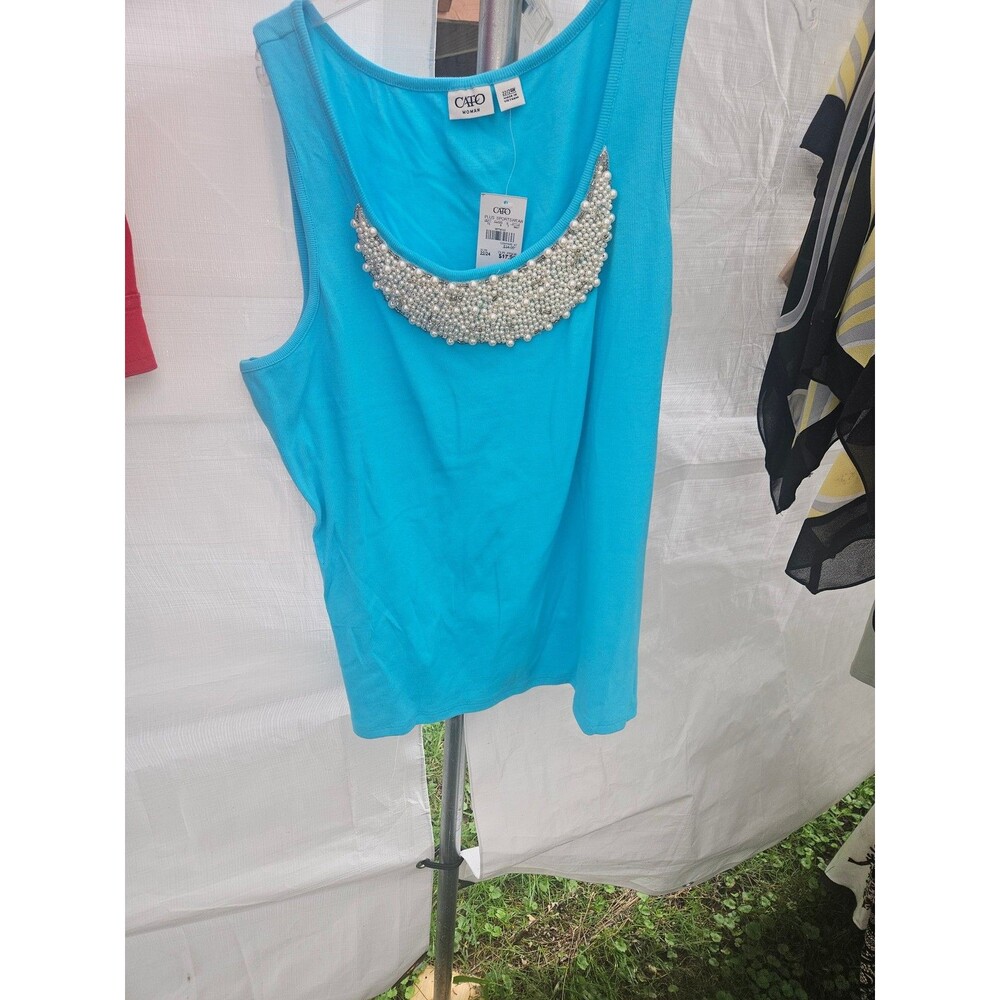 Cato Woman Plus Size 22/24 Beaded Tank Top
